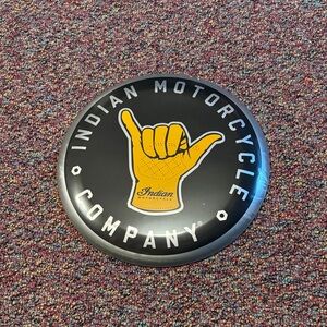 Indian Motorcycle Company Black & Yellow Wall Sign